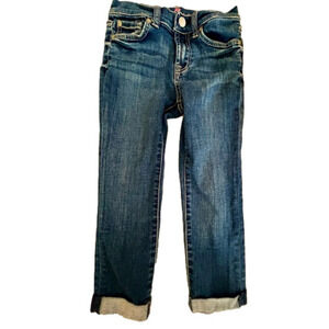7 for all mankind kids SZ 10 skinny crop and roll jeans. Greatest condition